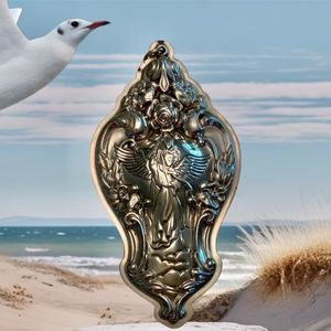 Sterling Raphael Angel Medallion Christmas Ornament